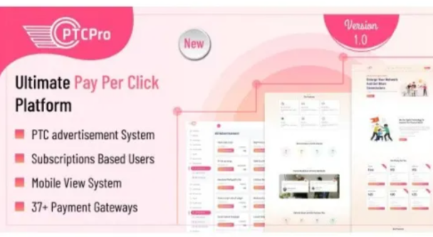 PTC Pro PHP – A Complete Pay Per Click Platform